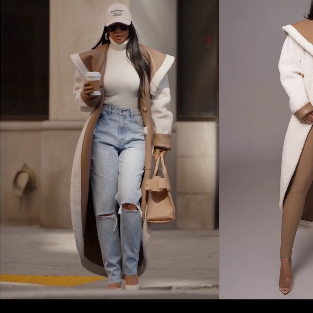 ISO of JLUXLABEL Tan Reversible Teddy Coat